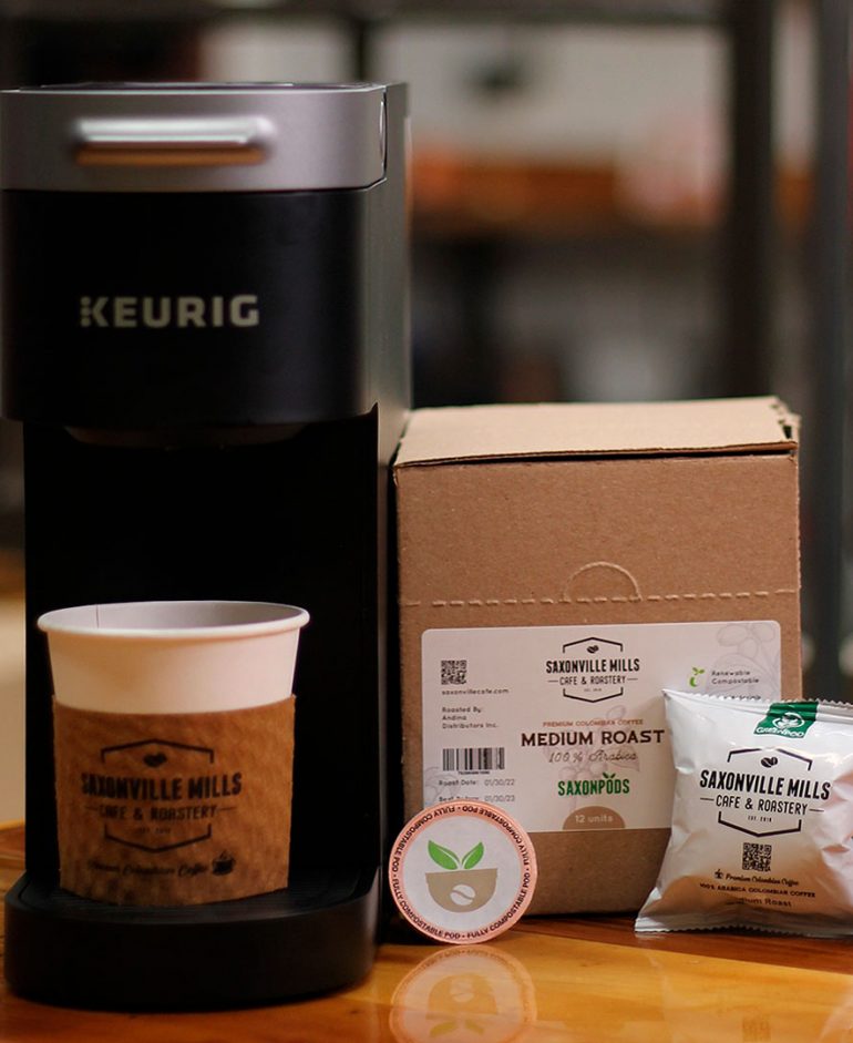 Capsule, Coffee Pods, K-Cup, Keuring, Medium Dark Coffee, Premium Coffee, SaxonPods, Saxonville Mills Coffee